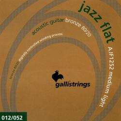 Струны для акустической гитары, Jazz flat. GALLI STRINGS AJF1252