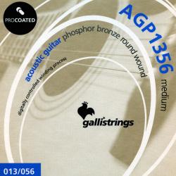Струны для акустической гитары, фосфорная бронза GALLI STRINGS AGP1356