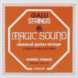 Струны для классической гитары, серия magic sound, натяжениеnormal GALLI STRINGS MS110