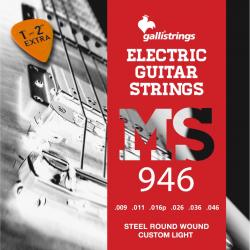 Струны для эектрогитары, натяжение custom light GALLI STRINGS MS946
