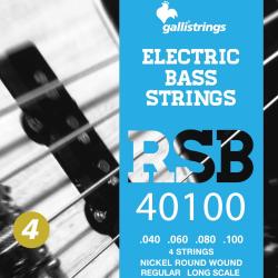 Струны для электро баса, 4 струны, 040-100 GALLI STRINGS RSB40100