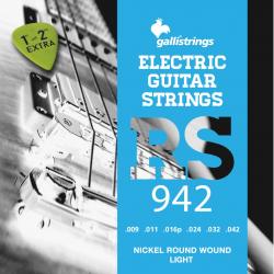 Струны для электрогитары, натяжение LIGHT, 009-042 GALLI STRINGS RS942