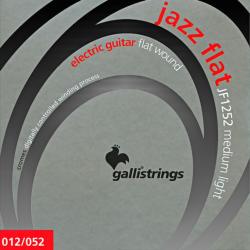 Струны для электрогитары, серия jazz flat, натяжение medium GALLI STRINGS JF1252