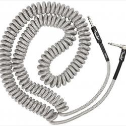 Инструментальный кабель, витой, длина 9 метров, белый твид FENDER Professional Coil Cable 30 White Tweed