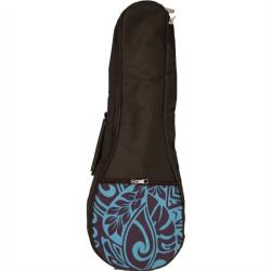 Чехол для Укулеле тенор, голубой узор KALA UB-BL-T TENOR PADDED UKULELE BAG BLUE PATTERN
