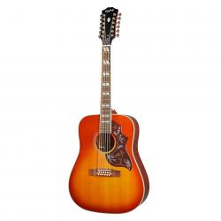 Электроакустическая 12-струнная гитара, цвет санбёрст EPIPHONE Hummingbird 12-String Aged Cherry Sunburst