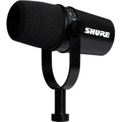 Гибридный широкомембранный USB/XLR микрофон для записи/стримминга речи и вокала, цвет черный SHURE MOTIV MV7-K