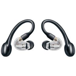 Bluetooth наушники AONIC 215 с одним динамическим драйвером, прозрачные. SHURE SE215-CL-TW1-EFS