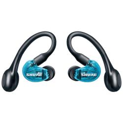 Bluetooth наушники AONIC 215 с одним динамическим драйвером, голубые. SHURE SE215SPE-B-TW1-EFS