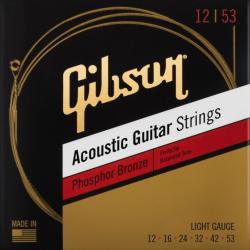 Струны для акустической гитары GIBSON Phosphor Bronze Acoustic Guitar Strings Light