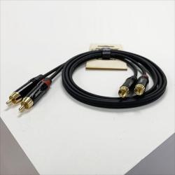 Компонентный кабель 2хRCA - 2хRCA, 1м SHNOOR RCA2RCA-1m