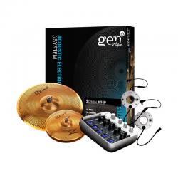 Комплект Gen16: 13' Hi-Hat, 18' Crash-Ride, 3x DS Pickups, Cable Set, DC Processor ZILDJIAN Gen16 Buffed Bronze 13/18 DS Cymbal Set