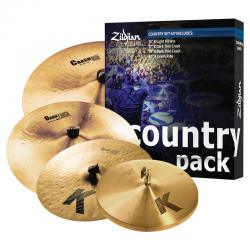 Комплект тарелок: 15' Hi-Hat, 17' Crash, 19' Crash, 20' Crash-Ride ZILDJIAN K Country Music Pack