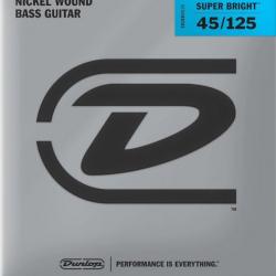Super Bright Tapered Комплект струн для 5-струнной бас-гитары, никелированные, 40-120 DUNLOP DBSBN45125T