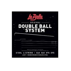 Double Ball Комплект струн для бас-гитары, сталь, 40-95 LA BELLA S100L