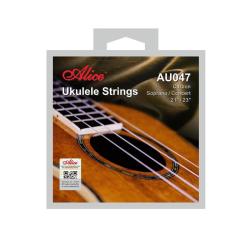 Комплект струн для укулеле сопрано/концерт, карбон ALICE AU047