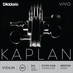 Kaplan Vivo струны скрипичные 3/4 medium D'ADDARIO KV310 3/4M