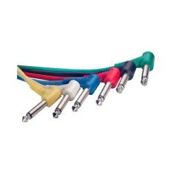 6 моно соединительных кабелей с пластиковыми разъемами STAGG SPC010L E