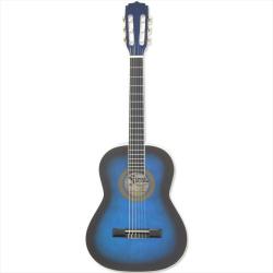 Классическая гитара, 19 ладов, верхняя дека: липа, задняя дека и обечайка: липа, гриф: нато, накладка: техвуд, цвет синий ARIA PRO II FIESTA FST-200-58 BLS (3/4)
