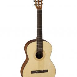 Классическая гитара, размер 3/4, верхняя дека: ель, задняя дека и обечайка: махагон, гриф: нато, накладка: овангкол, цвет: natural satin open pore LA MANCHA Rubinito LSM/59