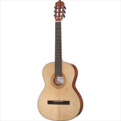 Классическая гитара, размер 7/8, ширина грифа у верхнего порожка: 47мм, верхняя дека: ель, задняя дека и обечайка: махагон, гриф: нато, накладка: овангкол, цвет: natural satin open pore LA MANCHA Rubinito LSM/63-N