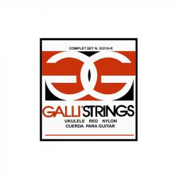 Струны для укулеле, red nylon GALLI STRINGS G216R