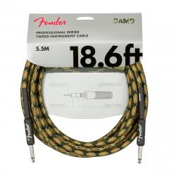 Гитарный кабель FENDER Professional Series Instrument Cable Straight/Straight 18.6 Woodland Camo