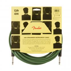 Гитарный кабель зеленый FENDER Strummer Pro 13 Instrument Cable Drab Green