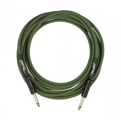 Гитарный кабель зеленый FENDER Strummer Pro 13 Instrument Cable Drab Green