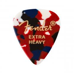 Набор медиаторов 12 шт, цвет - конфетти FENDER 351 Shape Premium Picks Extra Heavy Confetti 12 Count