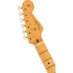 Электрогитара, цвет - бурбон берст, кейс в комплекте FENDER 75TH ANV CMRTV STRAT MN 2CB