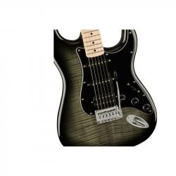 Электрогитара, цвет черный берст SQUIER by FENDER Affinity Stratocaster FMT HSS MN BBST