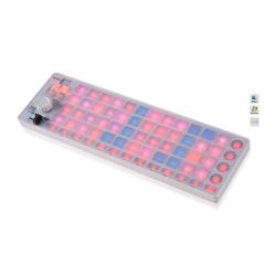 DJ-контроллер USB 2.0, 48 программируемых клавиш с подсветкой, 1 назначаемый фейдер, режимы работы: ... ICON I-STAGE WHITE