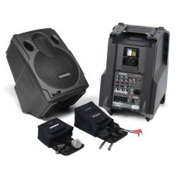 Мобильный звуковой комплект: 250 Вт, Две акустич. системы (12``НЧ+1``ВЧ), встроенный микшер, возможн... SAMSON EXL250 Express
