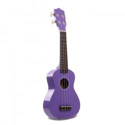 4-струнная укулеле-сопрано, размер 21``, корпус липа, накладка липа, нейлоновые струны, цвет фиолетовый SMIGER GK-11-PUR