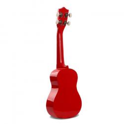 4-струнная укулеле-сопрано, размер 21``, корпус липа, накладка липа, нейлоновые струны, цвет красный SMIGER GK-11-RED