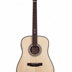 Электроакустическая гитара с глубокой формой корпуса Dreadnought из палисандра и топом из ели. Замеч... PRIMA DSAG205EQ4