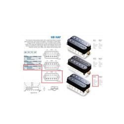 Звукосниматель бриджевый хамбакер, алнико 5 ROSWELL HAF-B