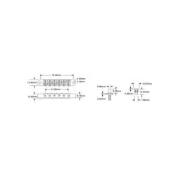 TP6A-G Nashville TOM замковый, алюминий, латунные седла с канавками, позолота TONEPROS TP6A-G