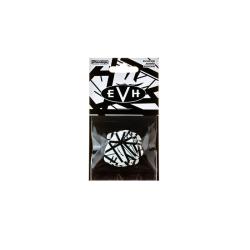 EVH White With Black Stripes Медиаторы 6шт, толщина 0.60мм DUNLOP EVHP03