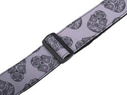 Ремень для гитары, череп2 MEZZO MZ-RG-5skull2
