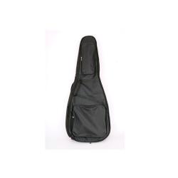 Чехол для акустической гитары, утепленный, ткань - полиэстер, утеплитель - 10мм Пенополиуретан, две лямки, карман, светоотражающая полоса, цвет - черный. LUTNER LDG-3