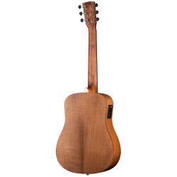 Электроакустическая гитара 3/4, цвет натуральный, с чехлом CORT Earth-Mini-E-Adirondack