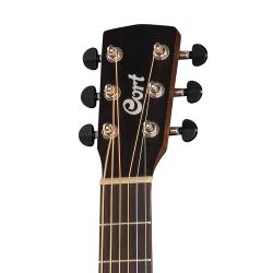 Электроакустическая гитара 3/4, цвет натуральный, с чехлом CORT Earth-Mini-E-Adirondack