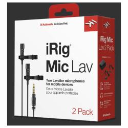 Петличный микрофон для iOS/Android устройств, 2шт IK MULTIMEDIA iRig-Mic-Lav-2-Pack