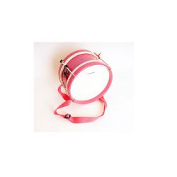 Детский барабан розовый, диаметр 22см, на ремне, с палочками. FLEET FLT-KTYG-1A