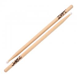 Барабанные палочки с нейлоновым наконечником ZILDJIAN Hickory Series 5A Nylon Natural