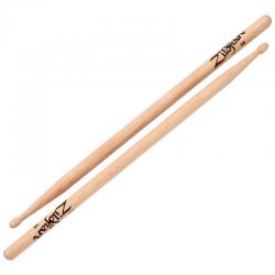 Барабанные палочки с деревянным наконечником ZILDJIAN Hickory Series 5B Wood Natural