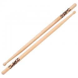 Барабанные палочки с деревянным наконечником ZILDJIAN Hickory Series Rock Wood Natural