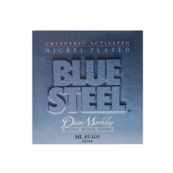 Комплект струн для бас-гитары, никелированные, 45-105 DEAN MARKLEY DM2674A Blue Steel NPS